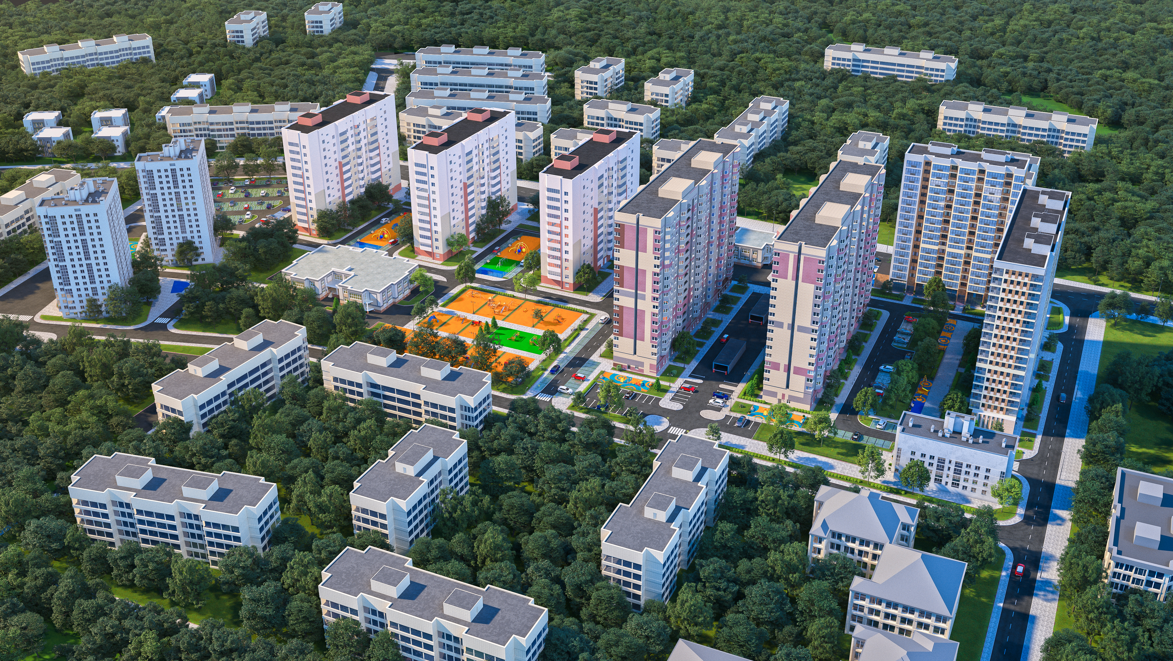 Брусчатый посёлок